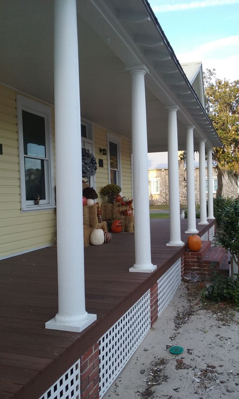 Columns on Porch