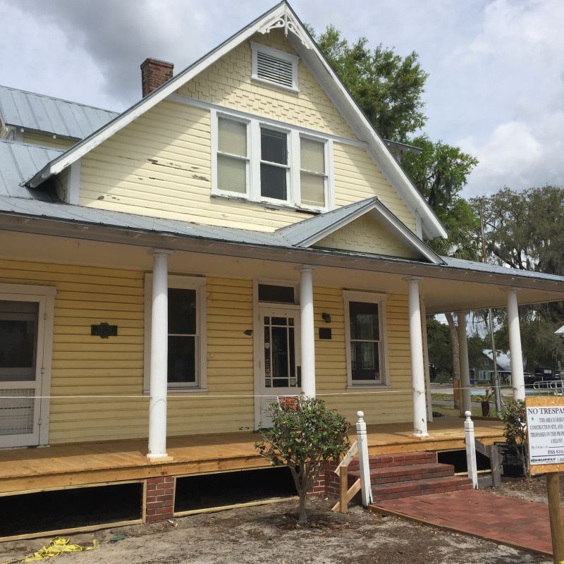 Front of House Closeup During Renovations