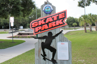 Photo of Skate Park sign