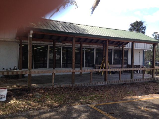 Deck before demolition