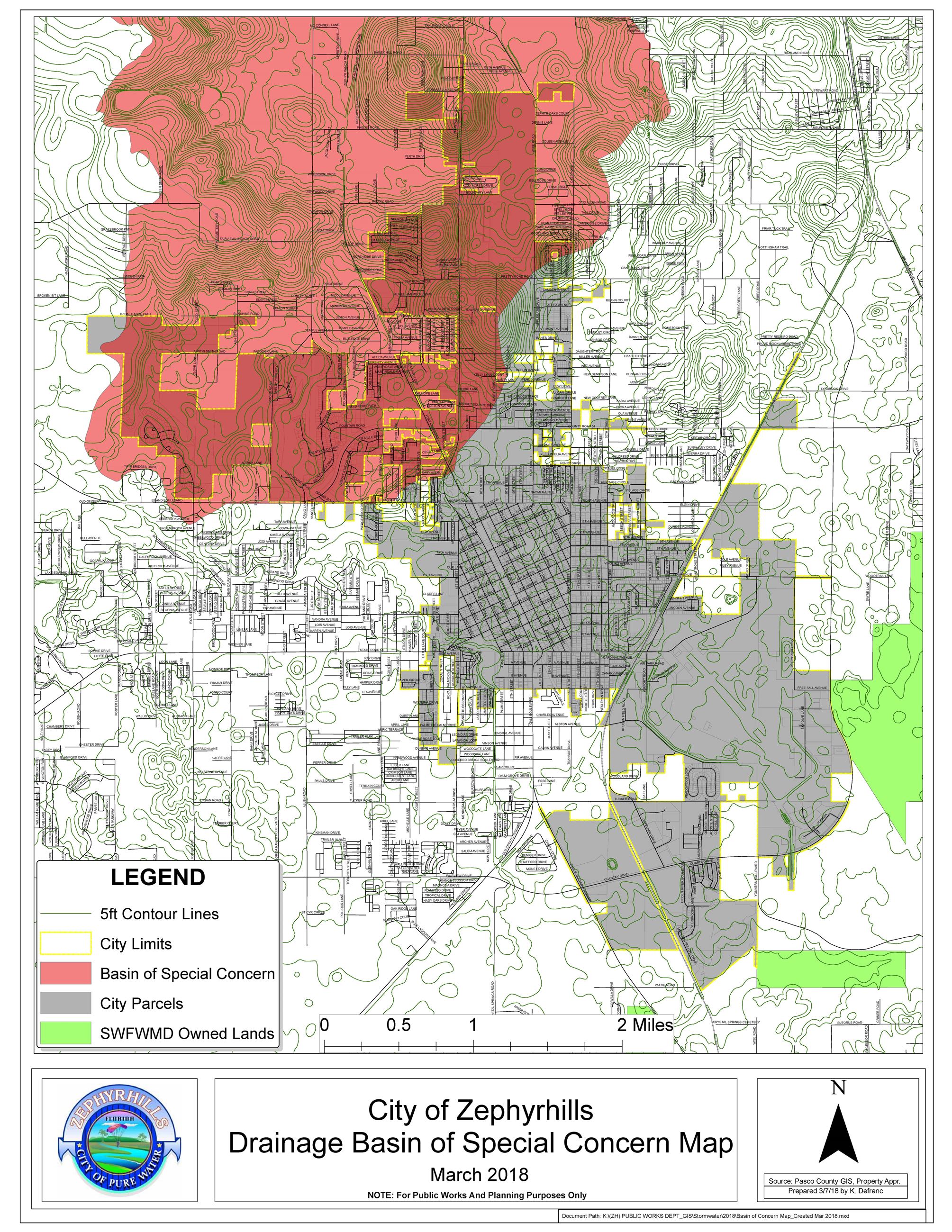 Basin of Concern Map